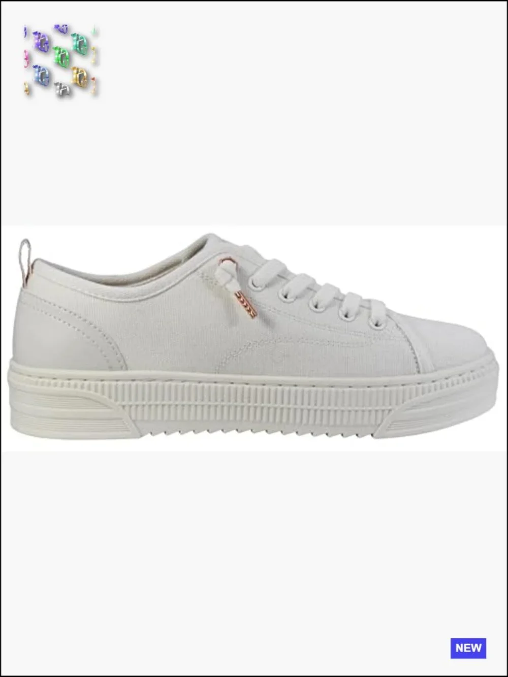 Women's Bobs Copa Sneaker Memory Foam Lace Up Casual Fashion Sneakers - Picture 7 of 7